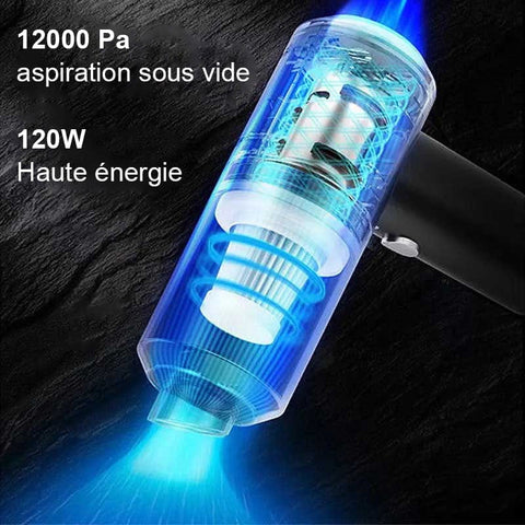 Aspirateur sans fil pour voiture rechargeable