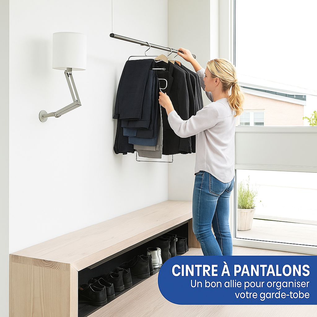 Libérez jusqu’à 80 % d’espace dans votre dressing en un geste !