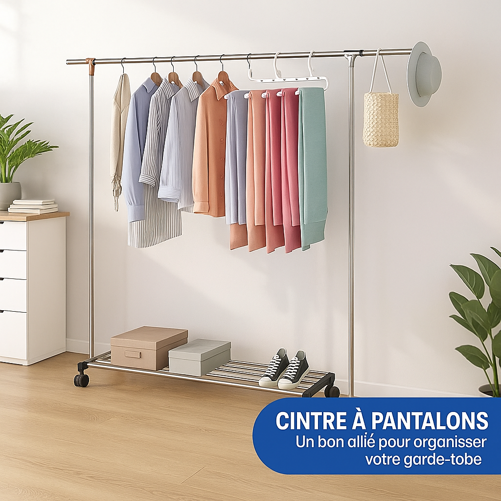 Libérez jusqu’à 80 % d’espace dans votre dressing en un geste !